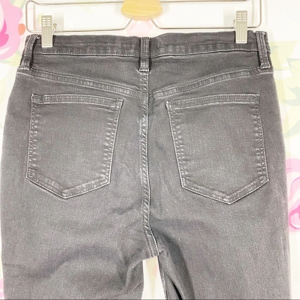 Free People High Rise Black Skinny Denim Jeans 31